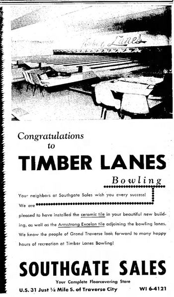 Timber Lanes - Oct 20 1961 Ad (newer photo)